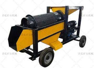 小型移動滾筒篩
